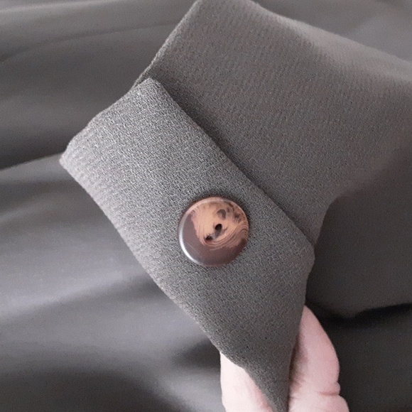 Norton McNaughton Size 14 Vintage Dark Taupe Midi Length Blazer, EUC - Picture 7 of 14